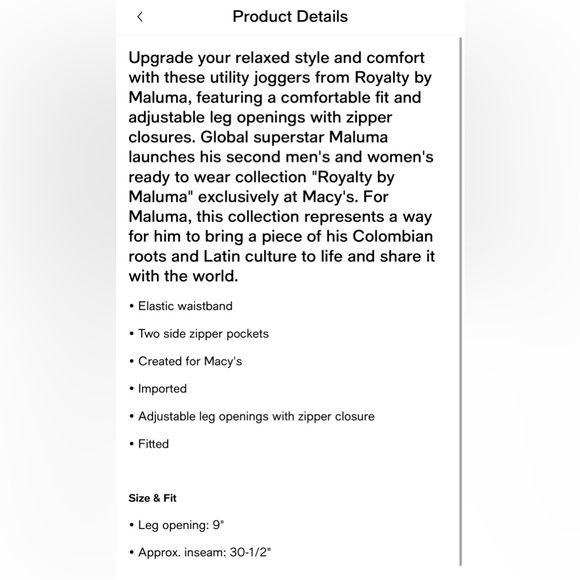 Relaxed style and comfort
mens half-zip jacket & jogger from Royalty by Maluma - Picture 6 of 7